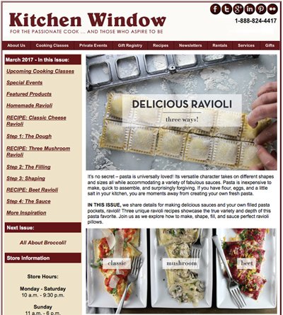 _KitchenWindow's tweet image. Who doesn’t like ravioli? We have 3 sauces and 3 types of ravioli for you to try in our latest newsletter: bit.ly/2mypszx