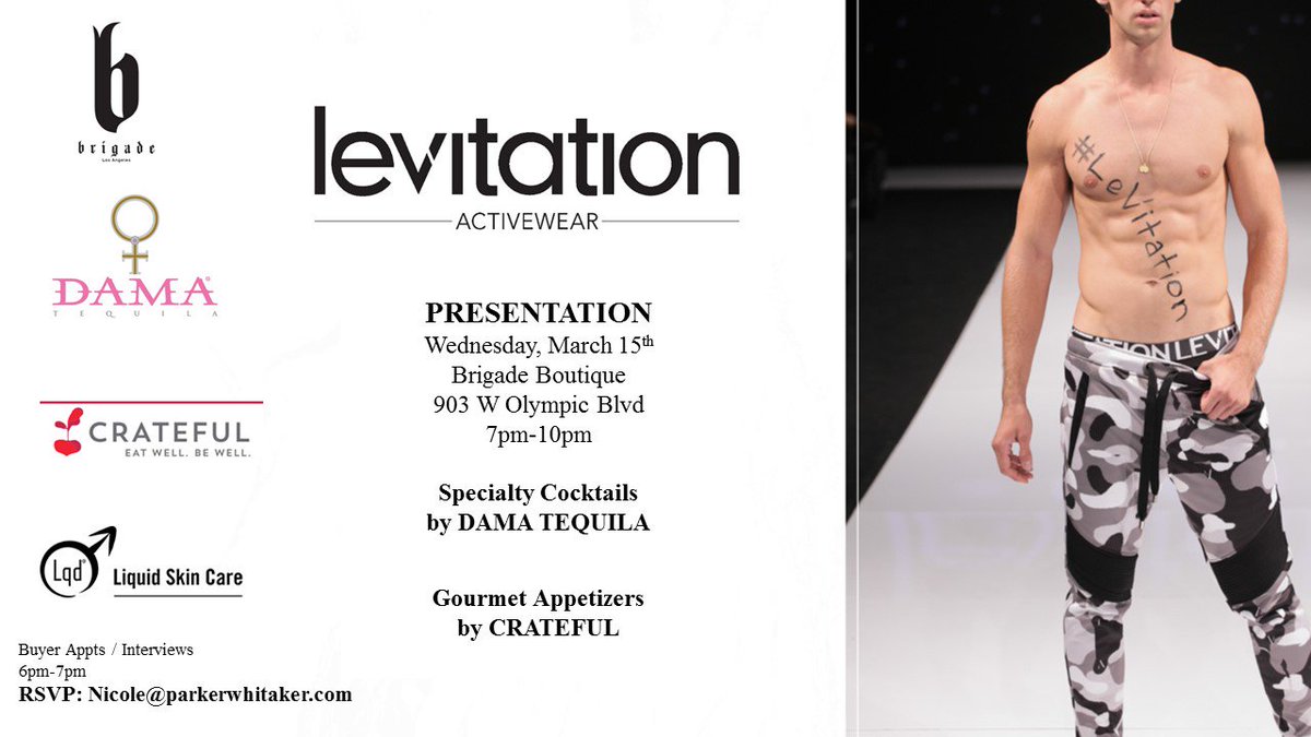 ParkerWhitProds's tweet photo. #DJVirus spinning next week at the #LevitationActivewear presentation + party. March 15th #LAFashionMarket https://t.co/n22qMbR3HO