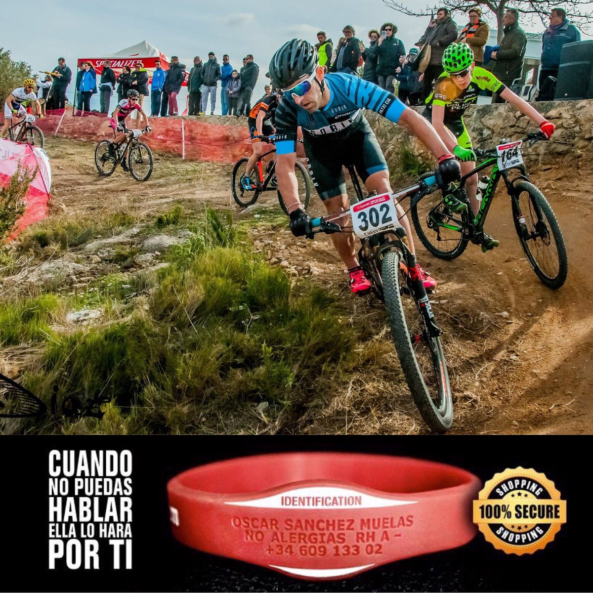 identityessence's tweet photo. &amp; Patxi Cia / Pamplona / subcampeón del mundo 2016
Silicone identificación bracelet.
#cicling #ciclismo #mtb https://t.co/iPBywZfJzV