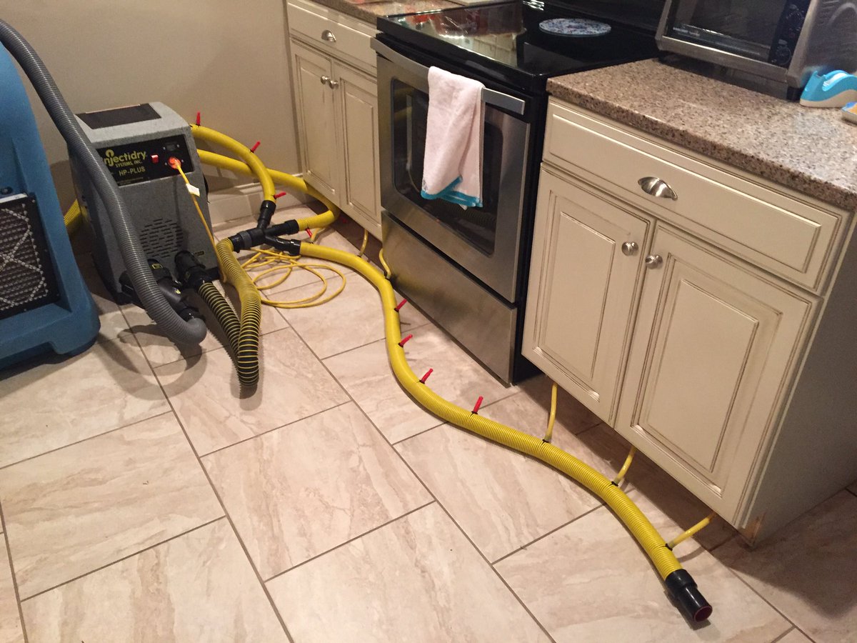 Another kitchen and adjoining rooms saved with minimal demolition. #dryingit