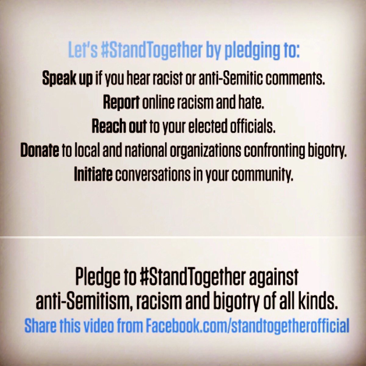 URJ_NETC's tweet image. #StandTogether against anti-Semitism, racism &amp;amp; bigotry. #StandTogether for love, justice &amp;amp; equality. #netc #nejewishteens
