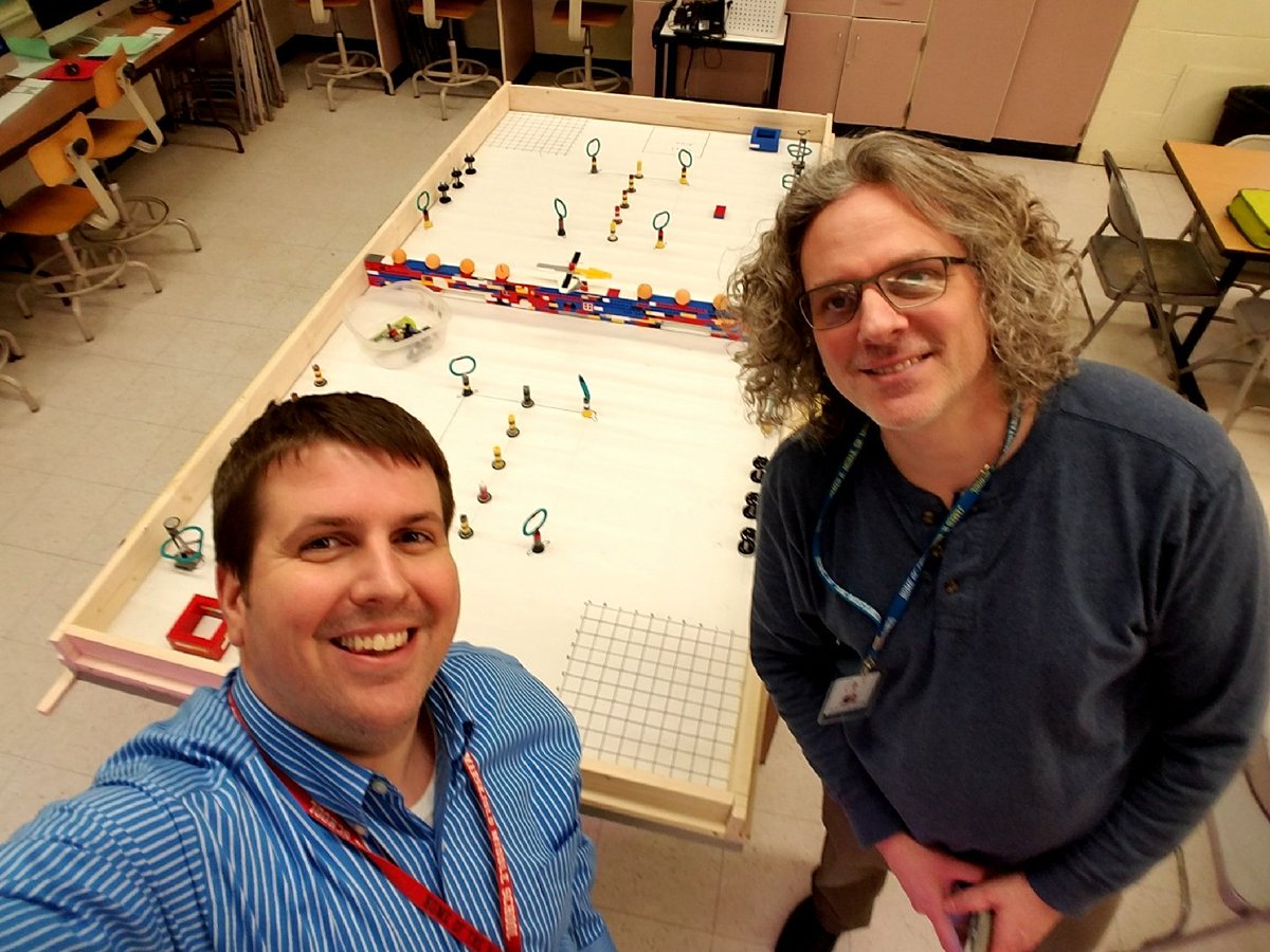 JimAndreson's tweet photo. Just put finishing touches on the Dag Hammarskjold robotics competition table.  Looking forward to a rigorous unit! https://t.co/fDtJGHI97P