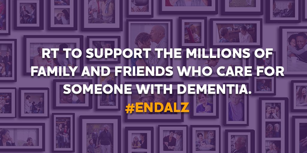 Caring for some1 with Alzheimer’s is exceptionally hard. RT 2 support the 15M+ dementia caregivers in U.S.💜 #ENDALZ