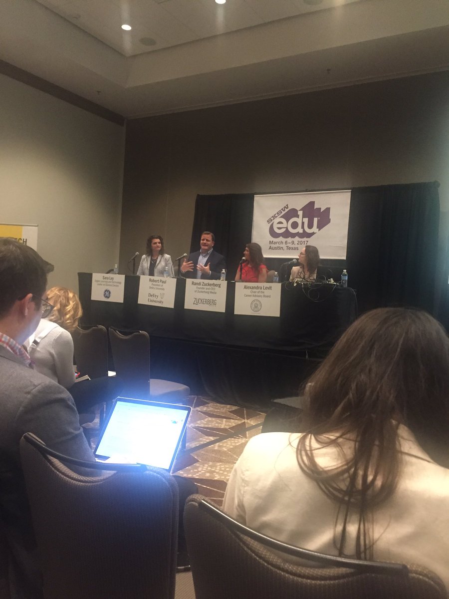 StudyTreeApp's tweet image. Panel at @SXSWedu discussing tech skills gap. Very interesting!