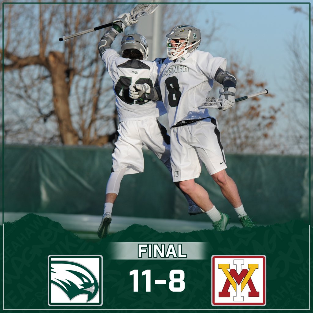 Second straight victory for <a href="/WagnerLacrosse/">Wagner Men's Lacrosse</a>, as they beat VMI, 11-8!