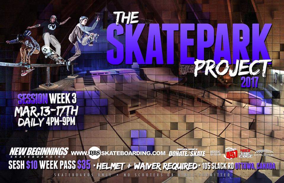 rawknchik's tweet photo. #TheSkateparkProject is back March 13-17 in #Ottawa! #ottcity #the613 @nbslivenetwork @457THEEDGE #myottawa #skateboarding #supportlocal https://t.co/eqmzGd0NUq