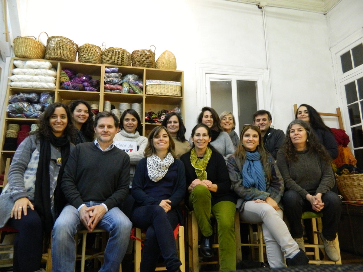TribuTextil's tweet photo. Encuentro mensual @TribuTextil con charla de las artistas Maite Izquierdo y Carolina Varela (Junio 2016) https://t.co/kajJ8uOERZ