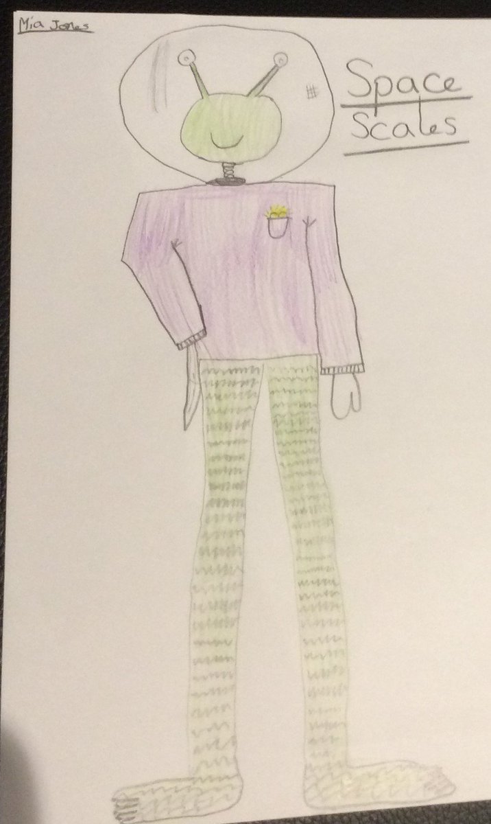 MaryEltonPS's tweet photo. WOW! Check out some of Year 4's attempts at a #spacejacker inspired character following their visit from author Huw Powell @Spacejackers https://t.co/wkyv6gdsuH