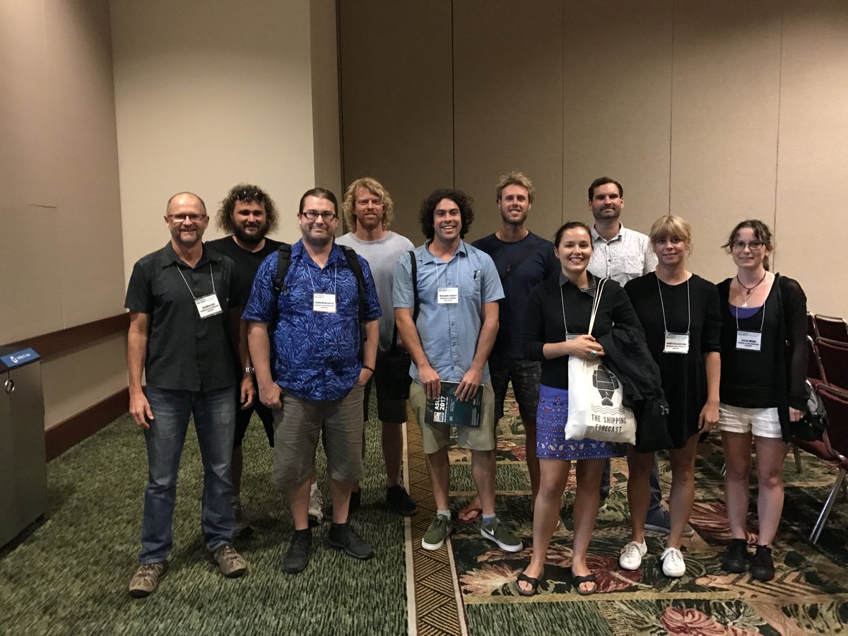 biogeochemSCU's tweet photo. Well done CCBR'ers for a great series of sessions, presentations, & posters at #aslomtg. Thx @aslo_org 4 a great conference! See you in 2019 https://t.co/6Ke8ygJ40l