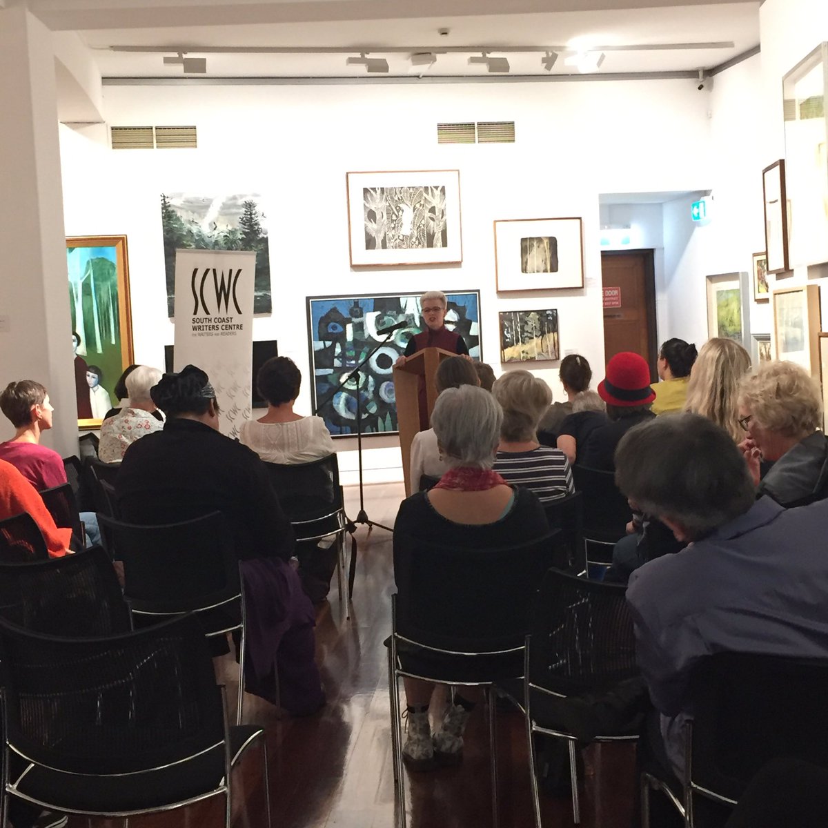 MMWM2013's tweet image. Emma Rodriguez says woman are "change agents of this world". @SCWCentre #internationalwomensday #wollongongartgallery