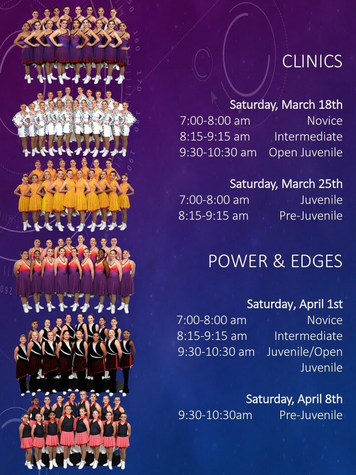 Our clinics are just around the corner. Hope to see you there. Keep your eyes open for tryout details.