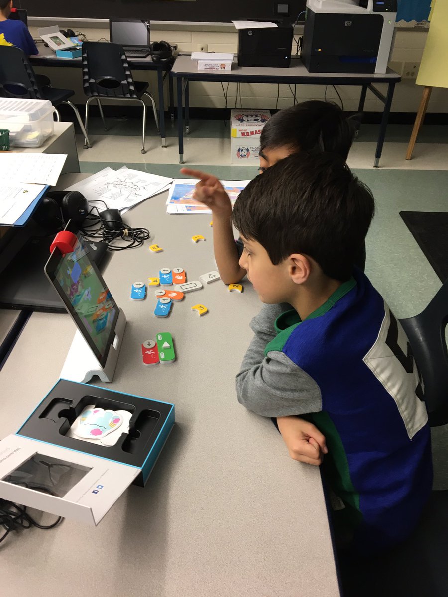MrsCTechnology's tweet image. Grade 3 testing out Osmo Coding app. They loved it! @PlayOsmo #coding #edtechchat #etcoaches #pairprogrammers