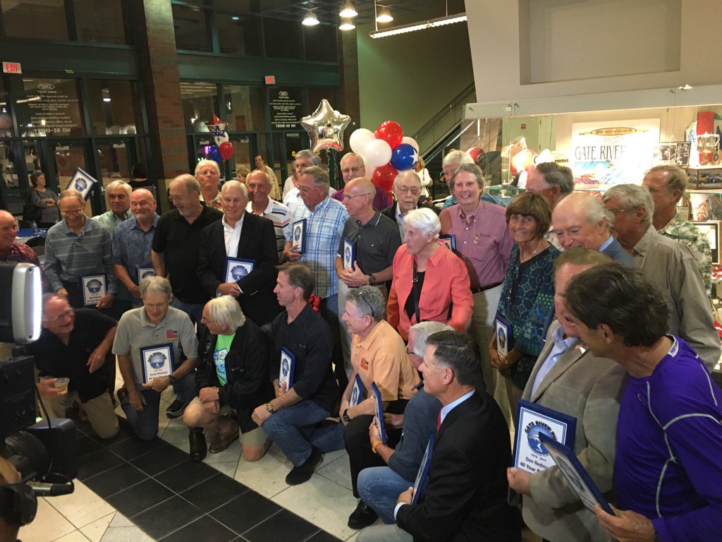 All 41 "Streakers" honored tonight at the <a href="/gateriverrunjax/">Gate River Run</a> HOF on the 40th Anniversary