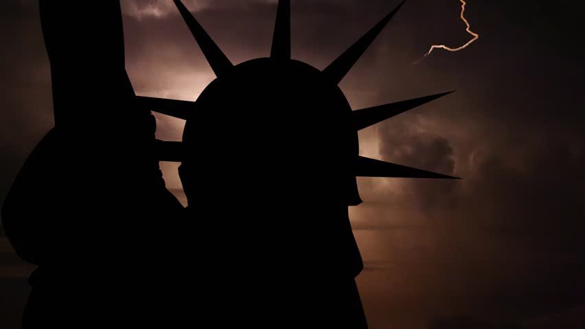 The Statue of Liberty has gone dark and it is the most hauntingly beautiful thing I have ever seen.