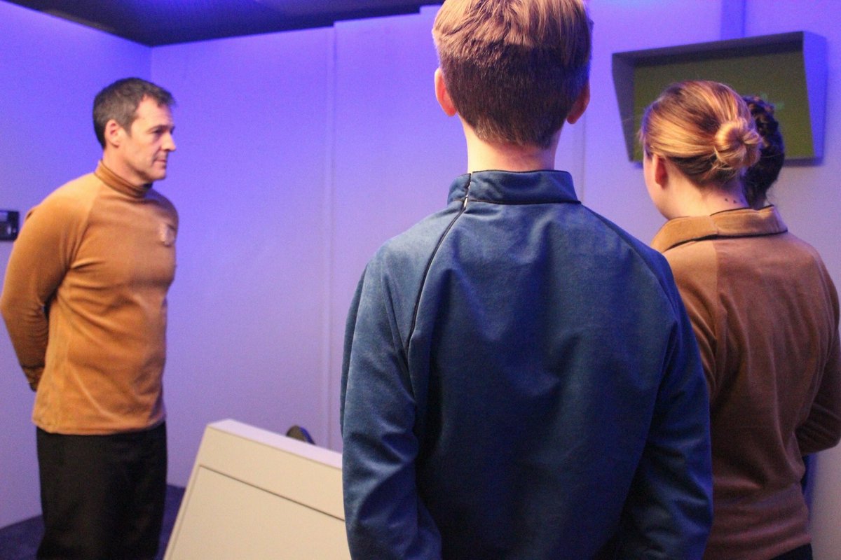 JustJoshHeyy's tweet photo. The @EyeCon3000 @cwtvd crew is back together @robpralgo @autumndawn411 &amp; I filming #StarTrekFirstFrontier 🖖🏼 https://t.co/hi7B8ZfClA