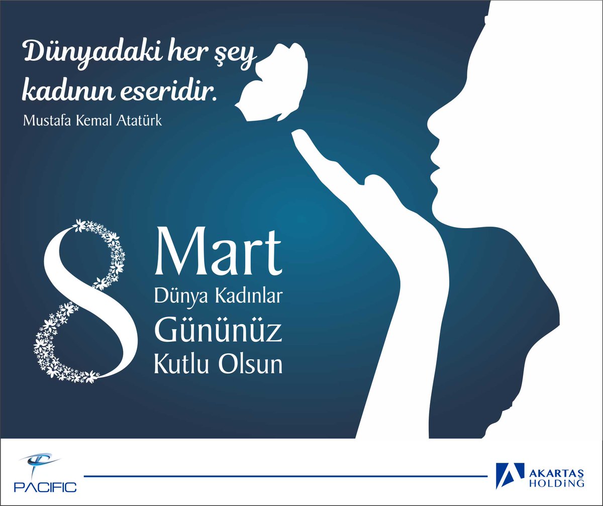 PasifikDnzclk's tweet photo. 8 Mart Dünya Kadınlar Gününüz Kutlu Olsun! Happy Women's Day! #8Mart #PasifikDenizcilikGrubu #PacificShippingGroup #shipping #AkartasHolding https://t.co/ourdgBB2lL