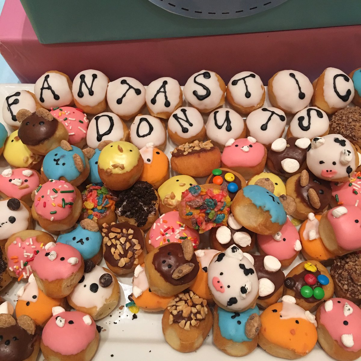 Donuts for dinner! @bigcitymoms #biggestbabyshower #fantasticdonuts #toocute