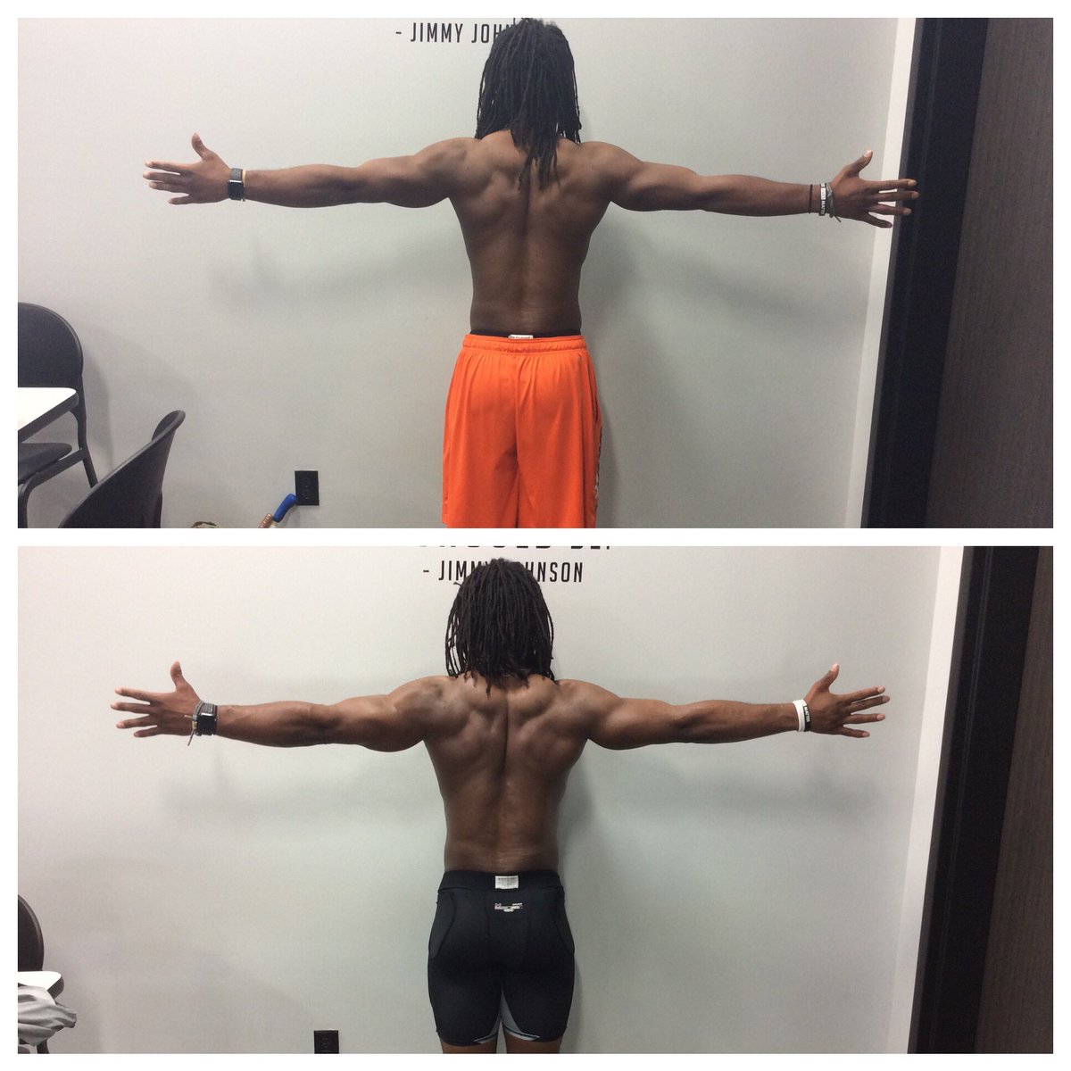 teamAPEC's tweet photo. #TransformationTuesday 
We do more than increase #performance. We #transform bodies. @bighit20 went from 202 to 220 in 8 weeks🔋‼️ 
#TeamAPEC https://t.co/vkHmfWBAoW