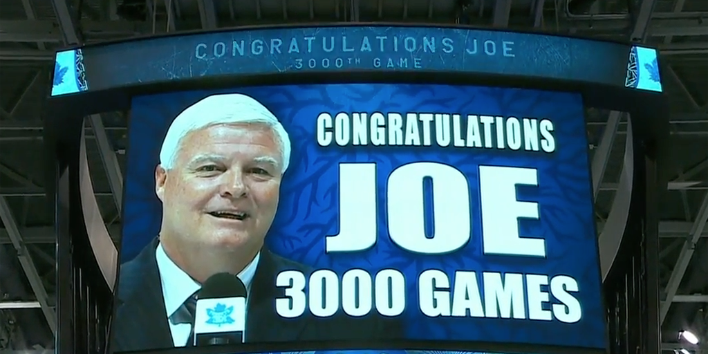 VIDEO Leafs honor playbyplay man Joe Bowen for calling his 3,000th