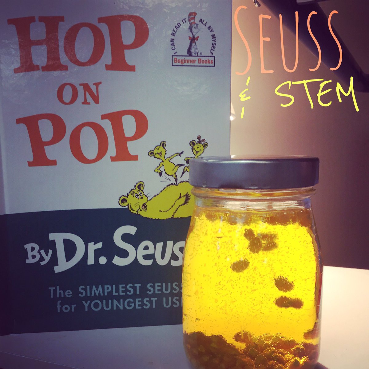 crystal_albo's tweet photo. Day 2 of #RayMarshRAAWeek : Hop on Pop and pops hopping!  Only a few liked my play on words. #RayMarsh #ReadAcrossAmerica #Seuss https://t.co/FdE7jSTPUI