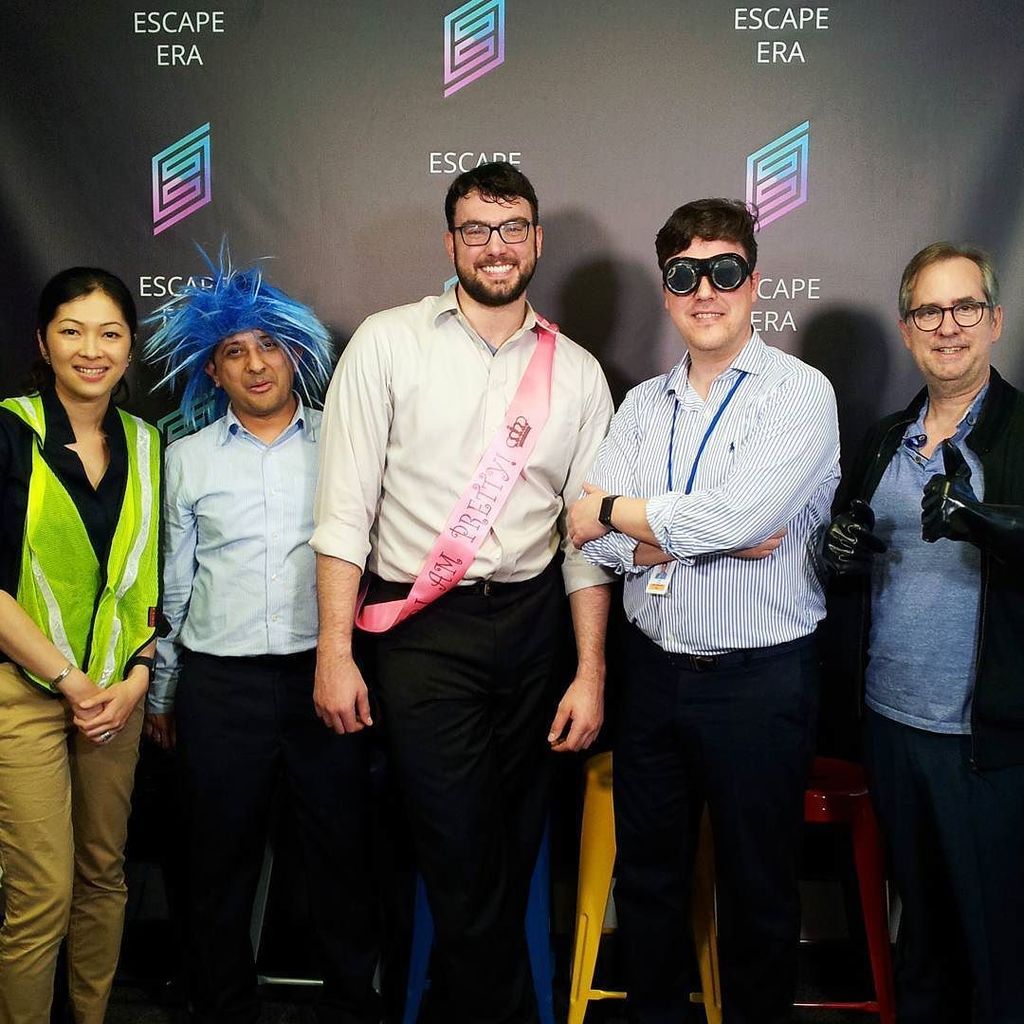 Escape_Era_SD's tweet photo. Escaping Deja Vu was a heart-thumping experience for these pals and coworkers!
#workhardpl… https://t.co/iMPfai2mCM https://t.co/4HuDmvcJ23
