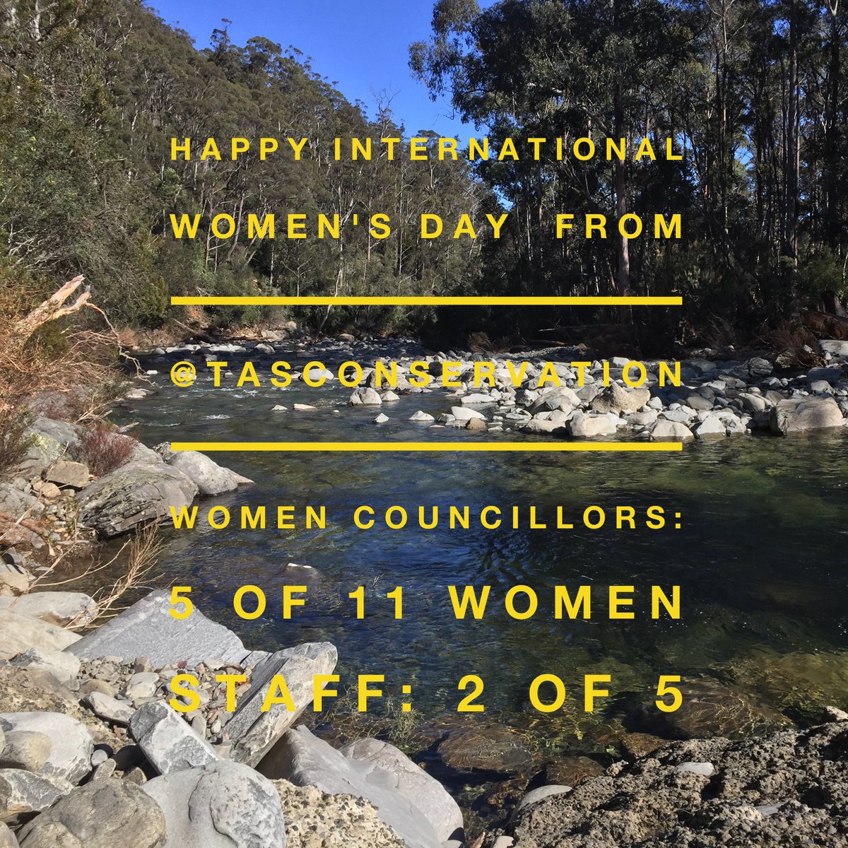 Happy #internationalwomensday. We have just shy of 50% rep &amp; continue to strive for full equality &amp; participation from women in conservation