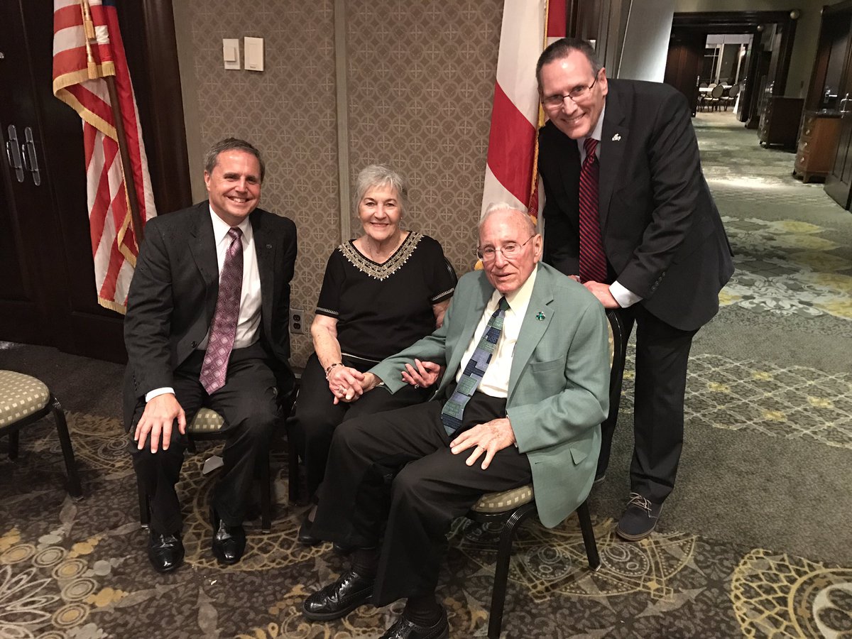 DannyGarrett44's tweet photo. So good to visit with ALCAP founder Dr. Dan and Polly Ireland and current Exec Director Joe Godfrey.  Mrs. Polly's desserts were amazing! https://t.co/sZsL044pvH