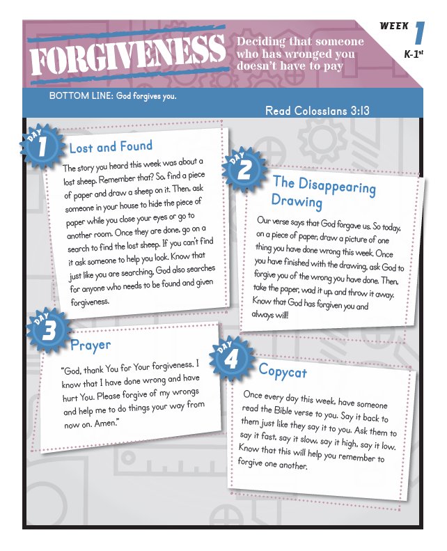 CStreetKids's tweet photo. K-1st Fams, FORGIVENESS is what we're talking about in March! This week we learned that God forgives us! Here's this week's GodTime Card. https://t.co/w4lP073k9S