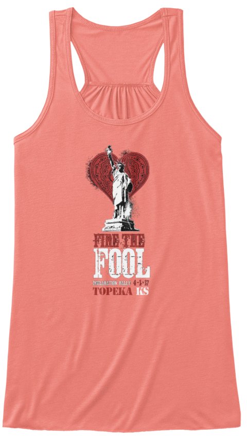 ksindivisible's tweet photo. Our "Fire the Fool" Topeka logowear is now available! #indivisible #kansasindivisible #resist https://t.co/V8WSmq3Nq4 https://t.co/4BWPQGSnPc