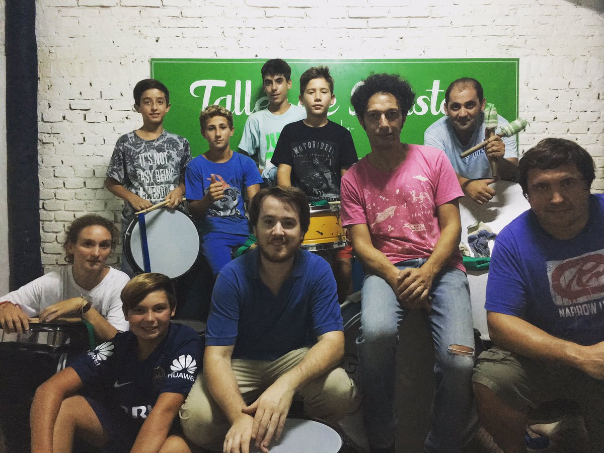 tasuipacha's tweet photo. Siempre falta alguno en la Foto!! Pero esta vez somos una banda!! #batucaTA https://t.co/7trH3UqfKA