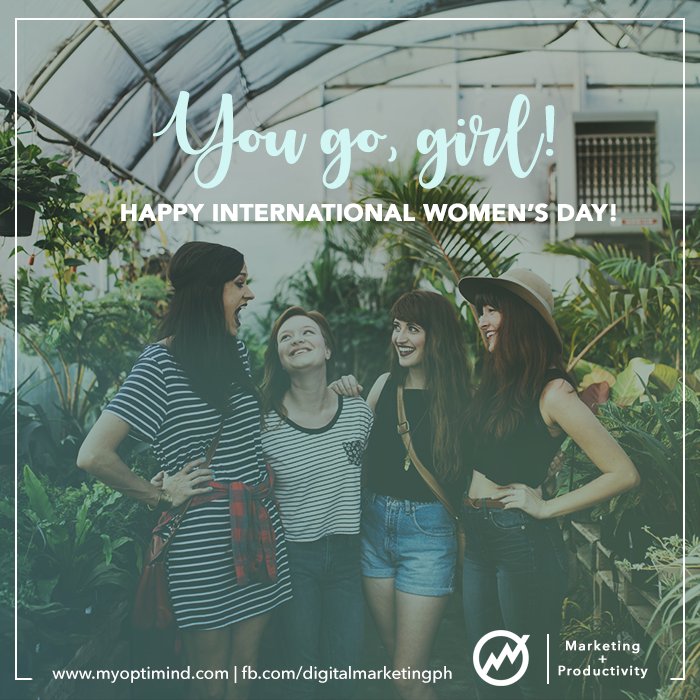 optimind's tweet photo. We celebrate womanhood along with every hard working woman all around the world! Happy Int'l Women's Day! https://t.co/BxSwYFnd2W