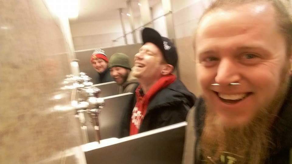 When you're in a band you must be totally synched up. Even breaking that dreaded Coors Light seal at the same time.