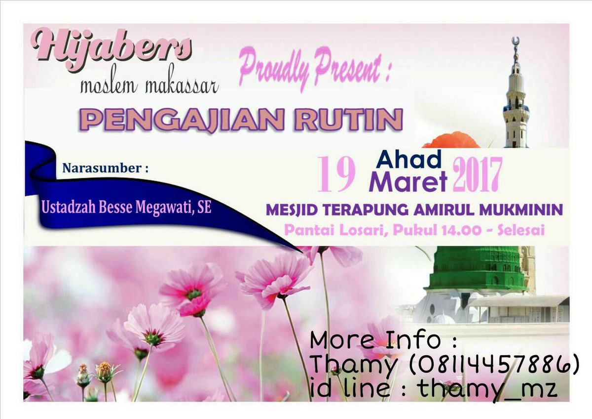 Mari kita berlomba-lomba dalam kebaikan ukhty 😊