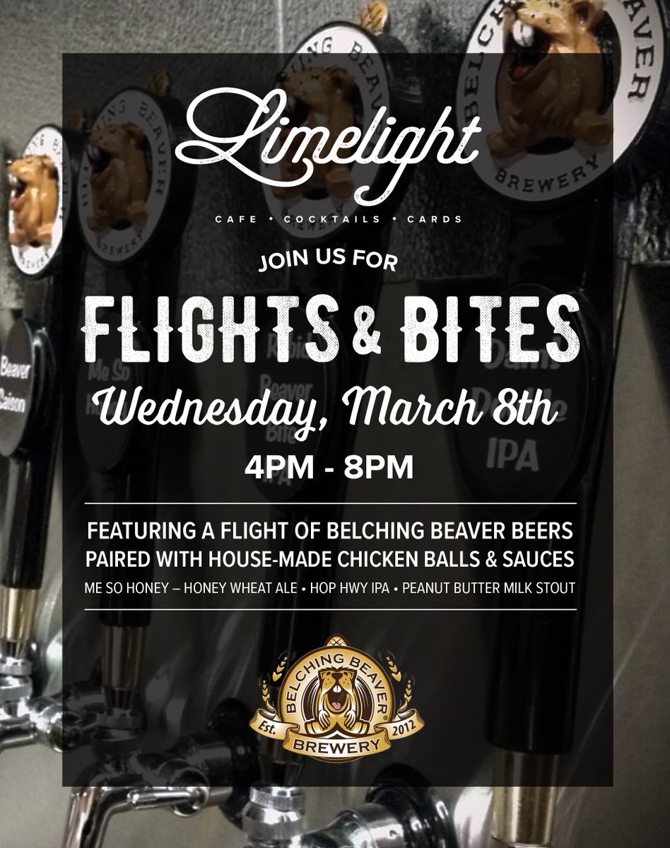 Keep Beer Week going with Belching Beaver Brewery and your favorite old pelt, The <a href="/LimelightSac/">Limelight Bar & Cafe</a>
