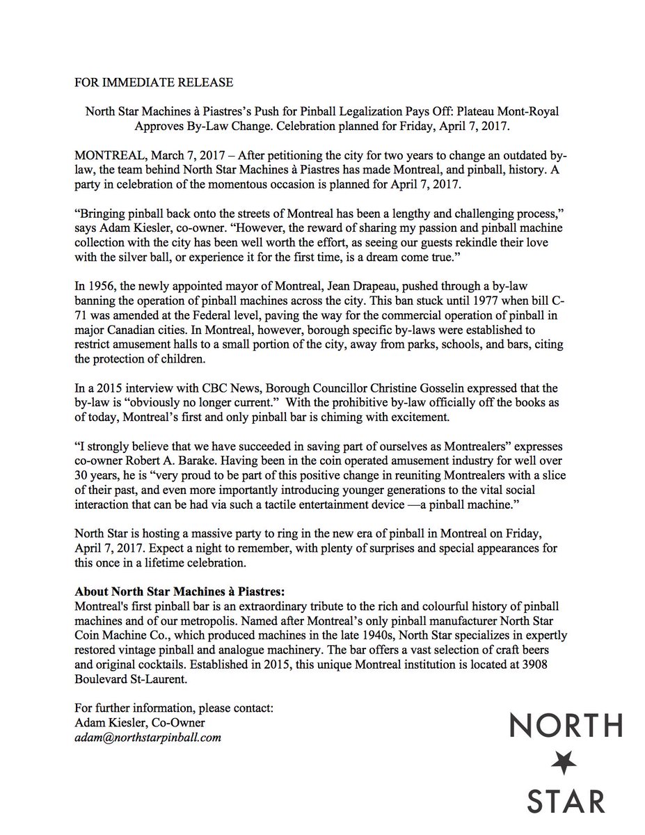 North Star Pinball tweet media