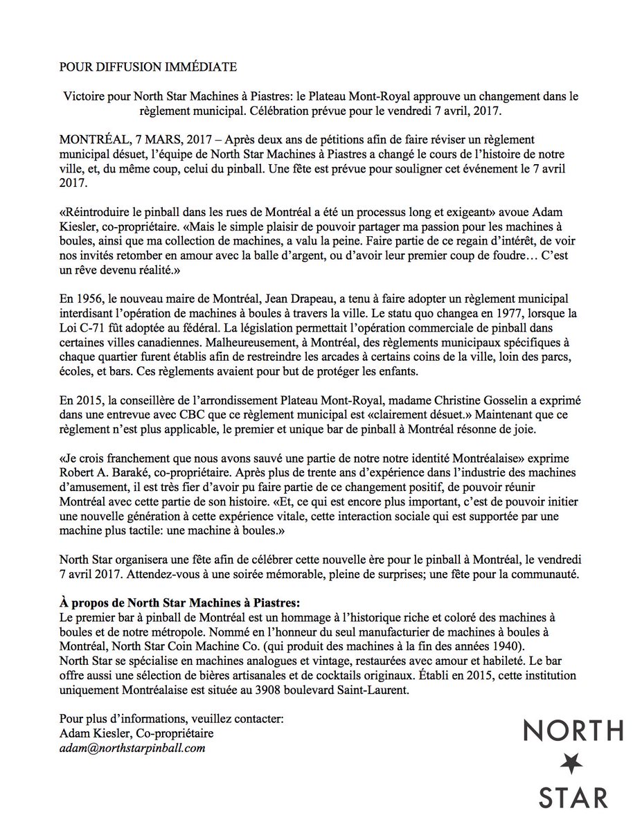 North Star Pinball tweet media