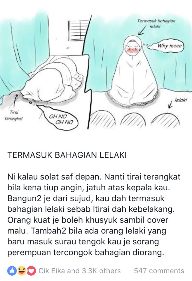 Mf En Twitter Alkisah Seorang Wanita Semasa Sedang Solat Banyak Betul Dugaan Dia Selamat Hari Wanita