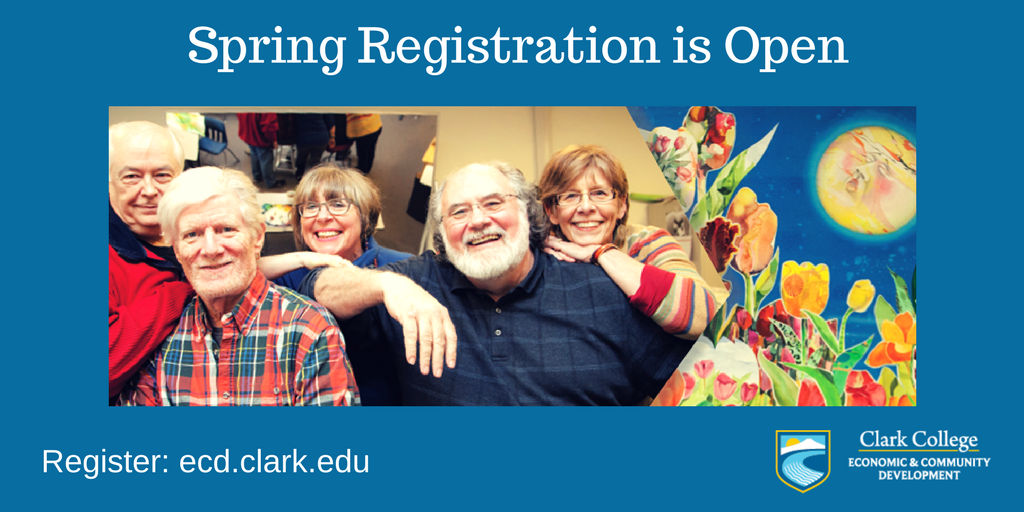 ClarkCCE's tweet photo. We offer a large variety of classes to meet your needs and interests. Spring registration now open! https://t.co/PV32mZsFQe #ClarkECD https://t.co/lE2V9TtxAL