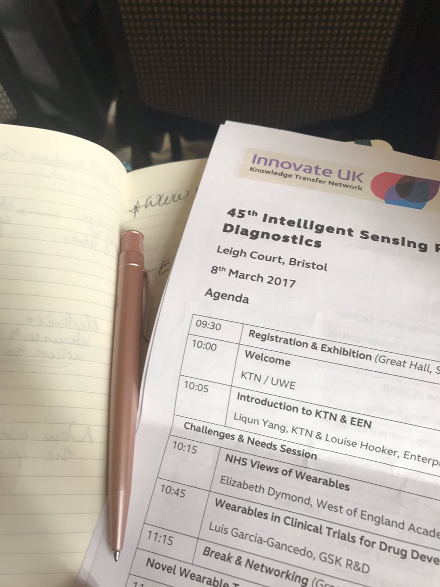 debzed88's tweet photo. Packed schedule at the 45th Intelligent Sensing Program with @innovateuk about Wearables for Diagnostics @PotterClarkson https://t.co/bh61ZQirko
