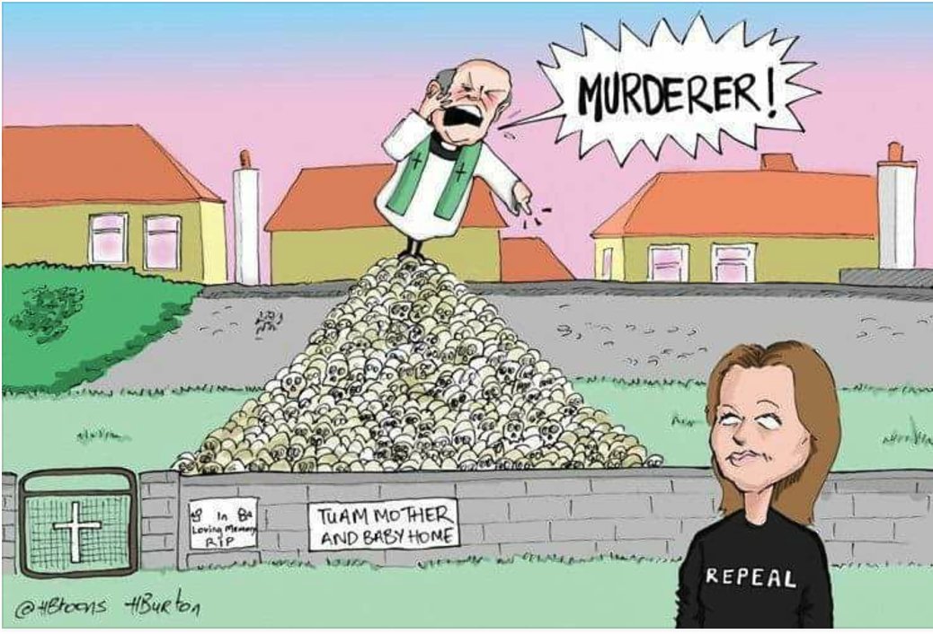 JulienMercille's tweet photo. Cartoon about Ireland's abortion and Tuam babies... #tuambabies #repealthe8th https://t.co/EoI2S24Fri
