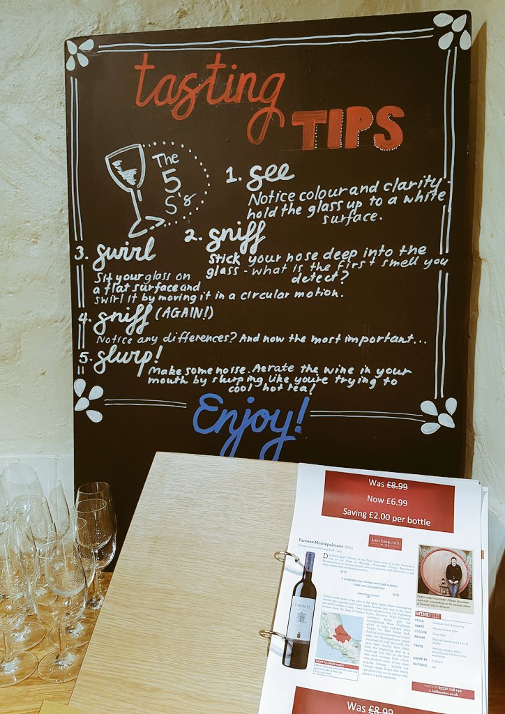 LaithwaitesWin's tweet photo. Some fab #tastingtips written up by our very own Tammi #see #sniff #swirl #slurp come enjoy a read and sample the tasting tips with a π· https://t.co/XK4IayffrO