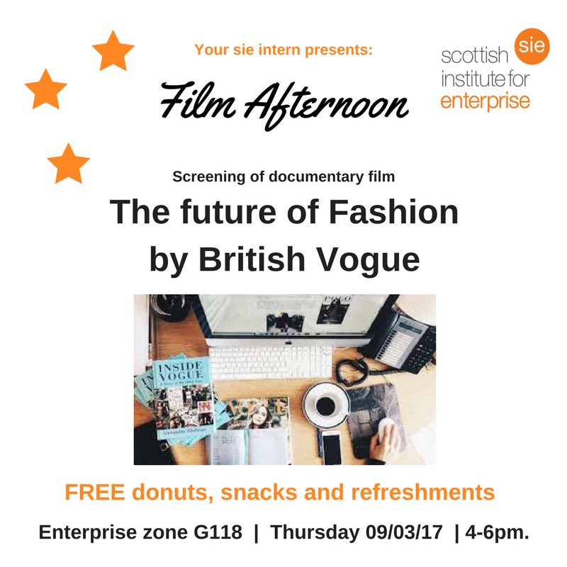 SIE_UWS's tweet photo. Film afternoon tomorrow 4-6pm. At the #UWSzone. All students and staff welcome! @UniWestScotland @CareersUWS @UWSBusEnt @UWScreative https://t.co/Q0gQkfuBV4