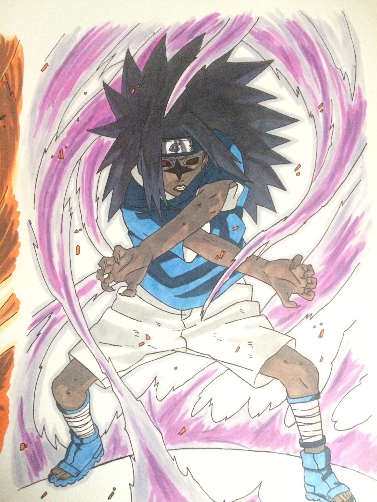 へい Naruto26巻と27巻の表紙描きました ナルトとサスケ 模写 Naruto T Co Zt6wm3kx7t Twitter