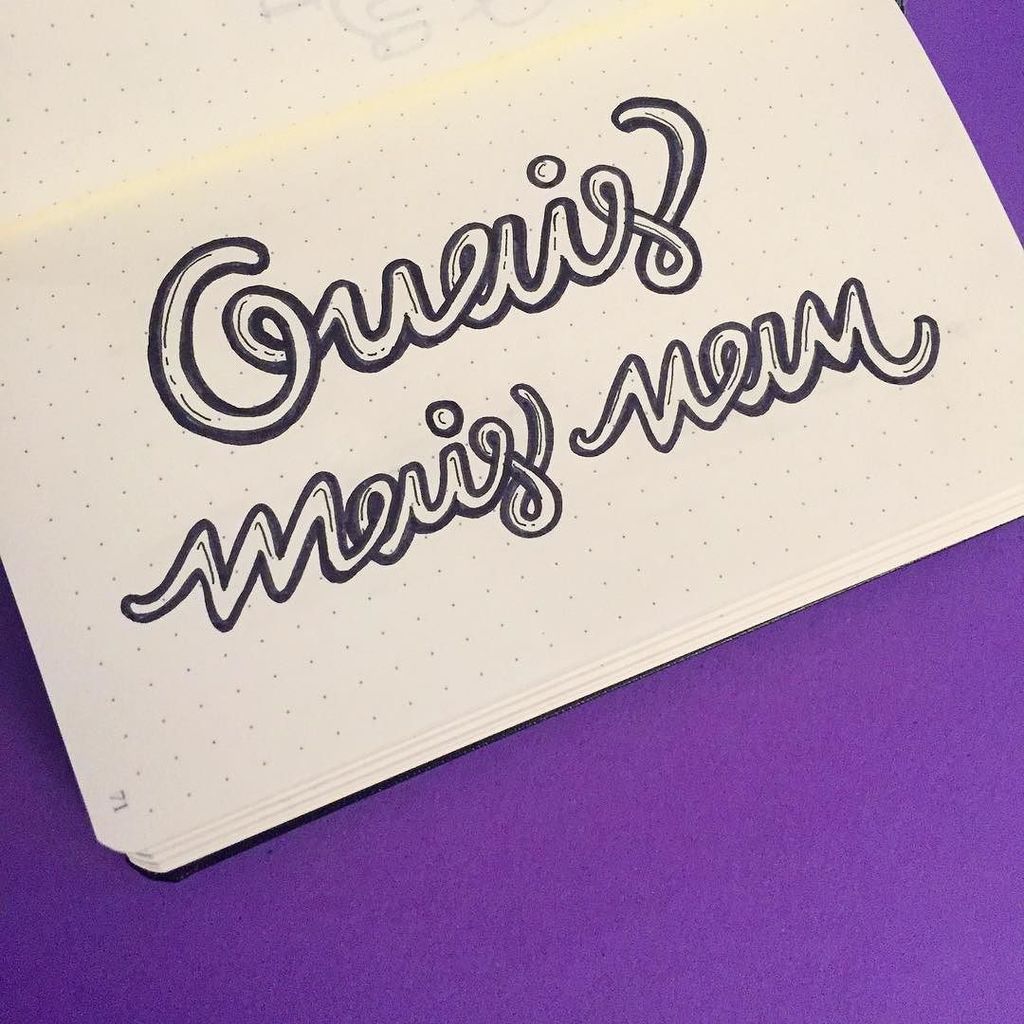 Day 24/30 "Ouais mais nan". Last night's girls'talk :) #fontbeginnernotebook #fontbeginner… ift.tt/2mE07EI