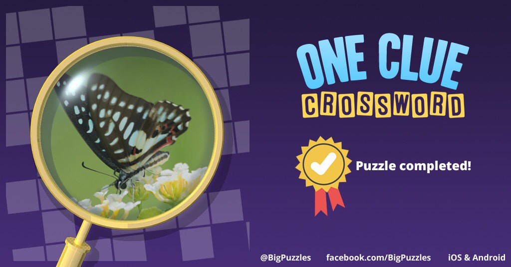 I completed a puzzle in One Clue Crossword. Play now for free!
onecluecrossword.com #OneClueCrossword