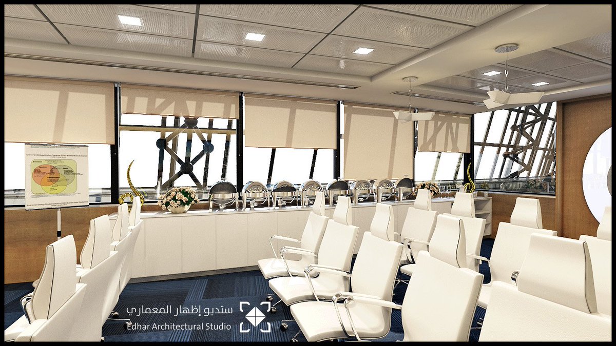 Edhar_Arch's tweet image. ARAMCO Interior Design for Multi-Purpose Hall