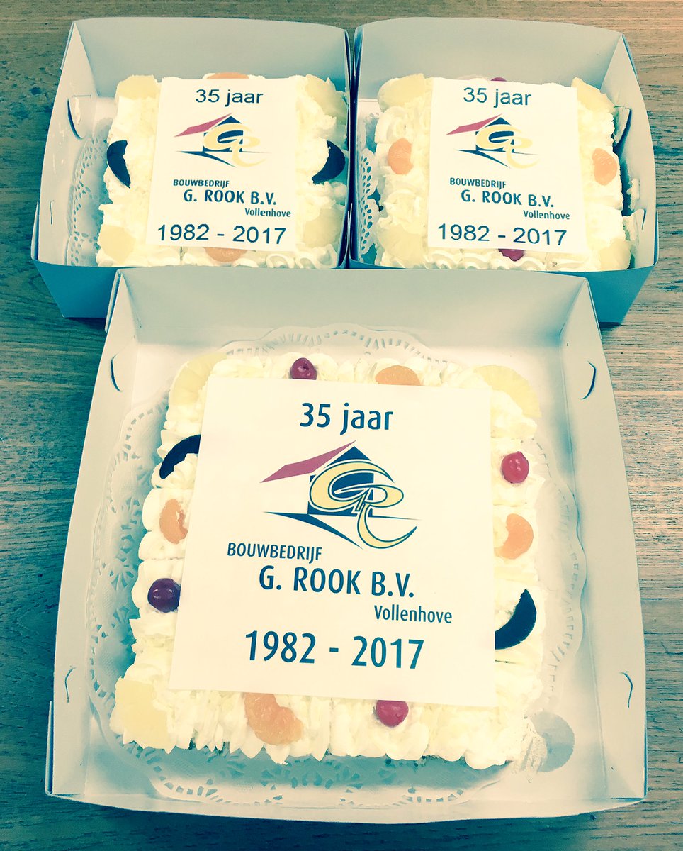 Vandaag zijn wij jarig! Bouwbedrijf Rook 35 jaar!