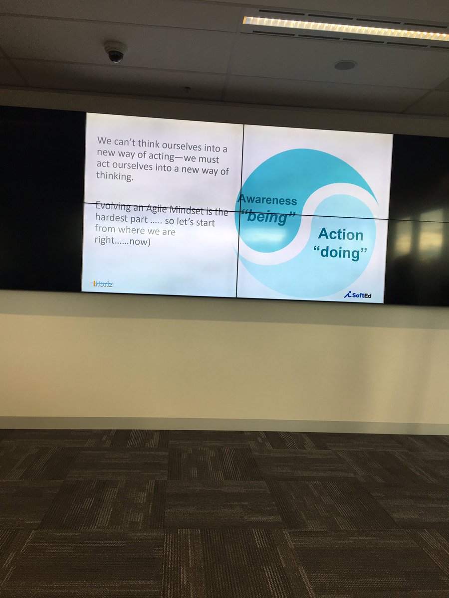 shanehastie's tweet photo. #agileCanberra Pat Reed you can't think yourself into a new way of acting, you have to act yourself into a new way of thinking https://t.co/wk0RpXEJKs