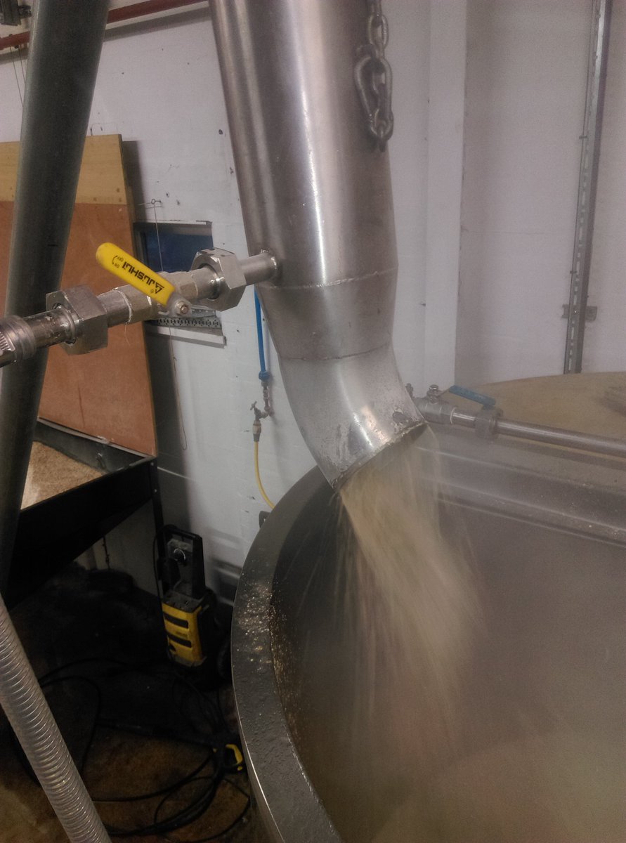 prospectbrewery's tweet photo. Successful mash for our 1st Wigan brew #silvertally #realale https://t.co/SAzpvVm9pi