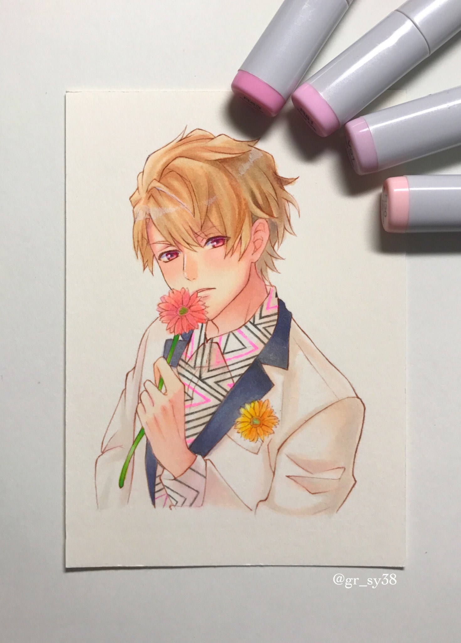 Chaya En Twitter とりあえず完成したので載せます A3 茅ヶ崎至 イラスト コピック T Co Jxhiopw2ao Twitter